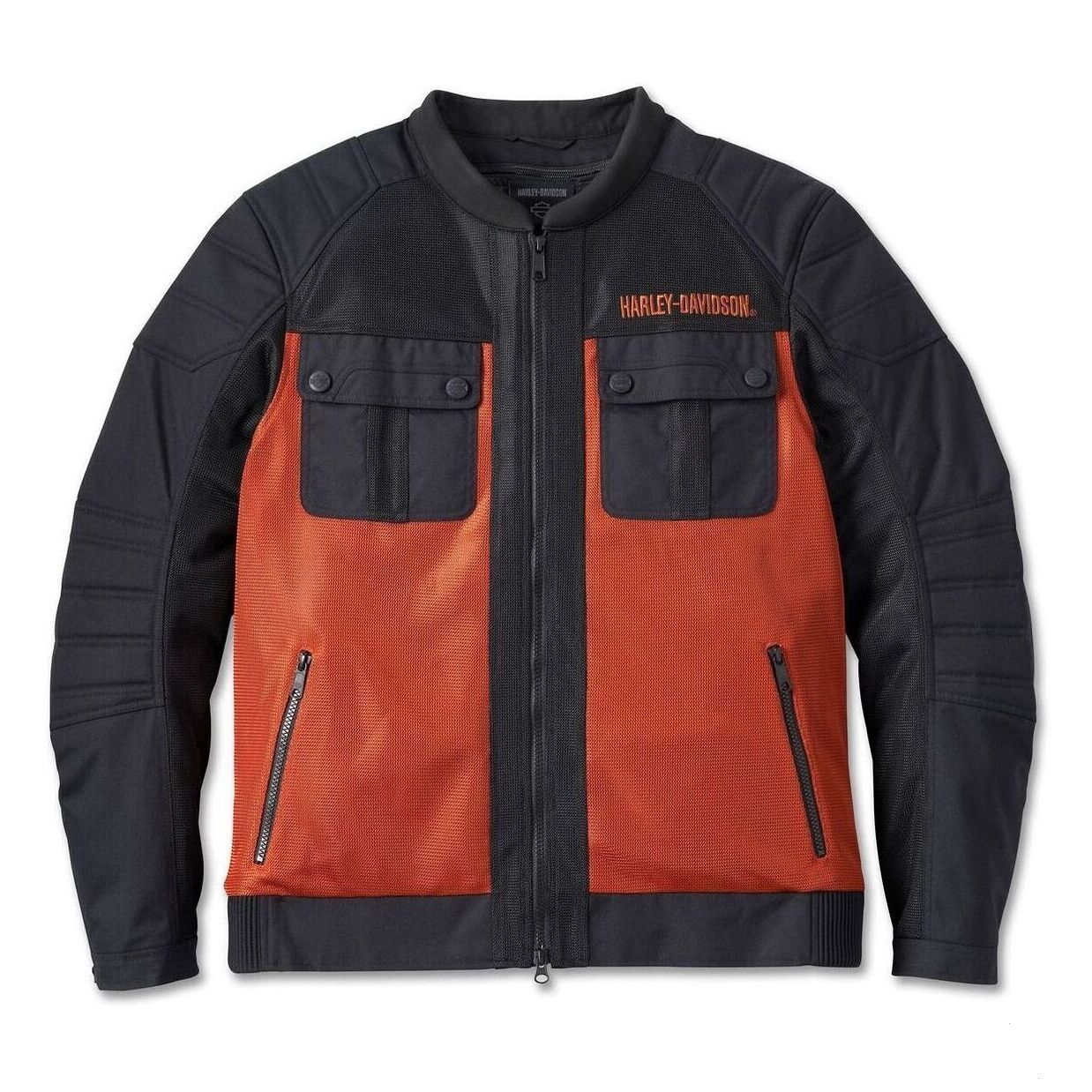 Harley davidson orange jacket hotsell