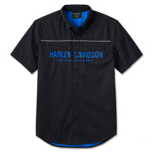 Load image into Gallery viewer, 96455-24vm Harley MEN`S #1 RACING PERFORMANCE  SHORT SLEEVE SHIRT - HARLEY BLACK
