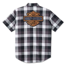 Load image into Gallery viewer, 96549-24vm Harley SHIRT WOVEN  BLACK PLAID 96549-24vm
