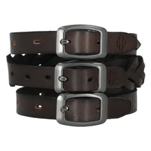 Load image into Gallery viewer, mw-mau607-blk-l Harley CUFF LEATHER SET OF 3  10mm 9``- 10`` mw-mau607-blk-l mw-mau607-blk-l
