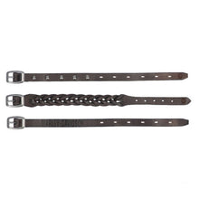 Load image into Gallery viewer, mw-mau607-blk-l Harley CUFF LEATHER SET OF 3  10mm 9``- 10`` mw-mau607-blk-l mw-mau607-blk-l
