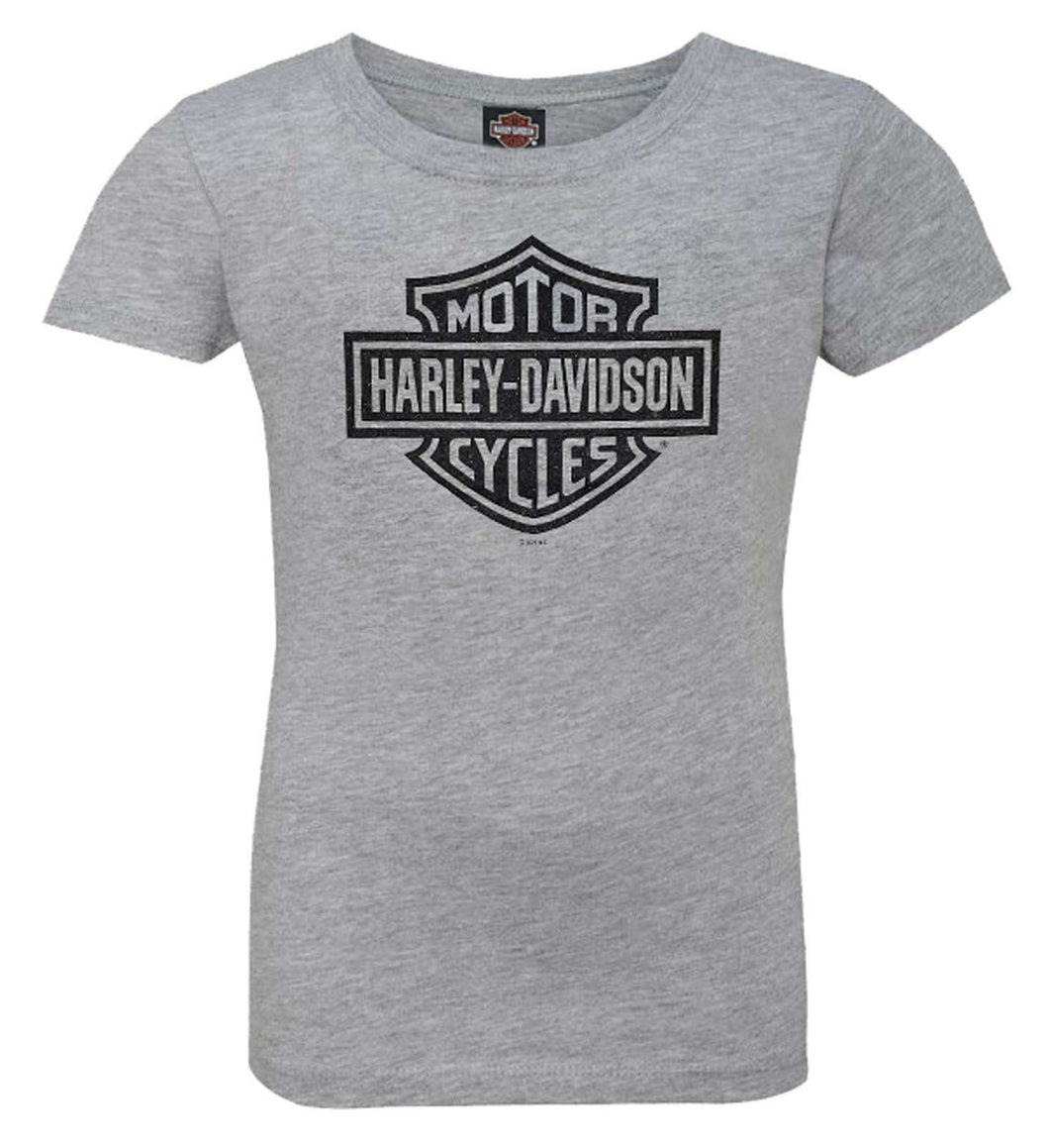 s1549365-10 Harley KIDS BIG GIRL TEE ATHLETIC HEATHER GREY 10-12YRS s1549365-10 s1549365-10