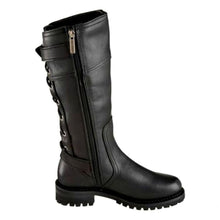 Load image into Gallery viewer, Harley wo-d85167 Harley Women&apos;s Alexa Back Lace Black Leather Motorcycle Boots D85167
